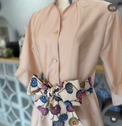 ワイドリボンkariyushiワンピース pink