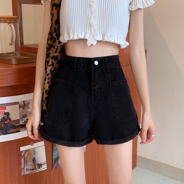 ショートパンツ サマー薄手ハイウェストウェストワイドレッグ 夏物 ワイドパンツ 1号婦人23020838085