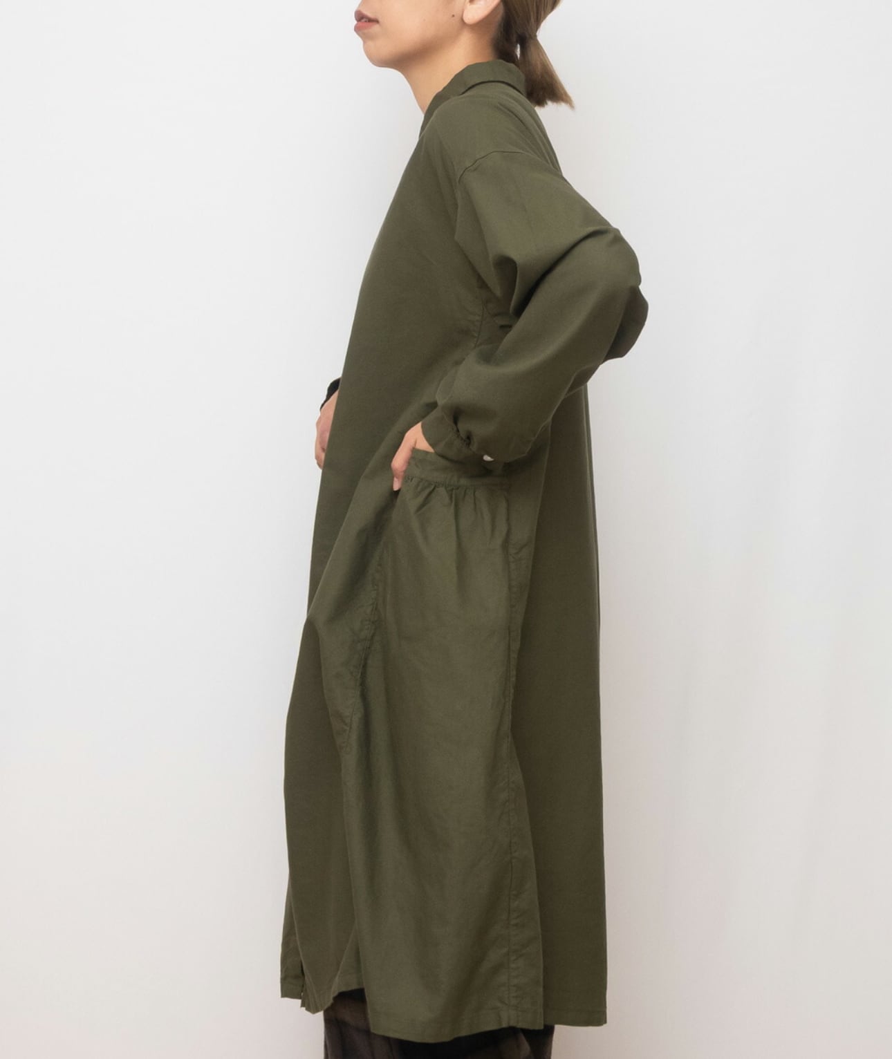 SUN VALLEY サンバレー / 製品染め オックス シャツワンピース