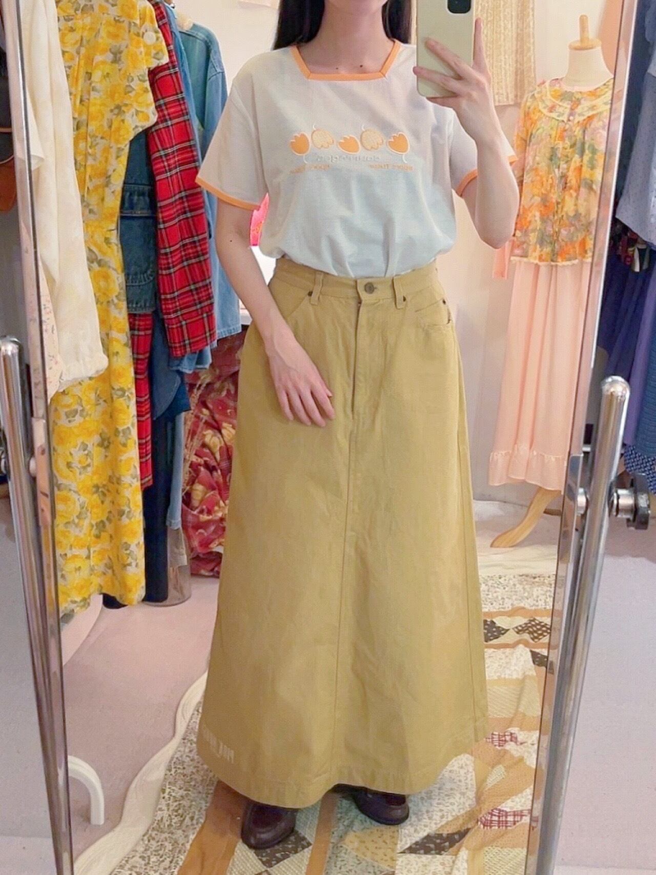 PINKHOUSE / wheel wappen long skirt