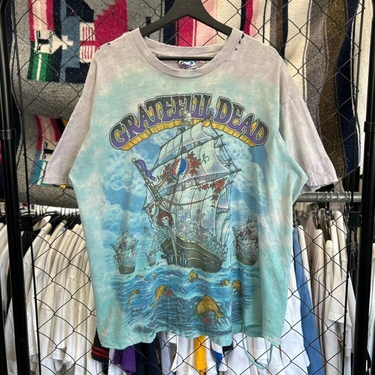 90s バンド系 グレイトフルデッド 半袖Tシャツ バンT タイダイ染め L