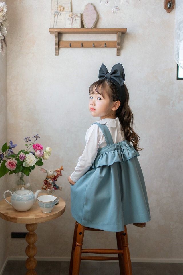 【今だけモニター価格♡】ジャンパースカート×アリス風リボン　２点SET