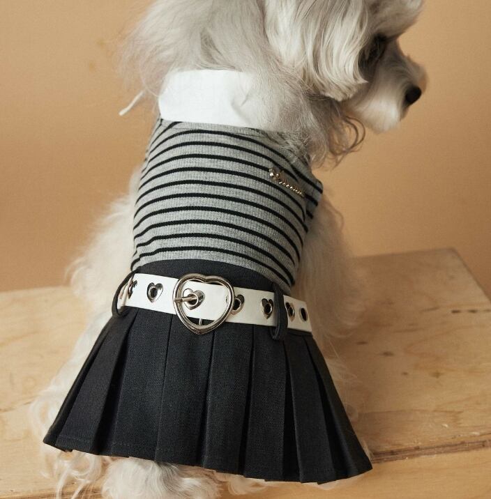 《予約》3102379 ボーダーとプリーツスカート