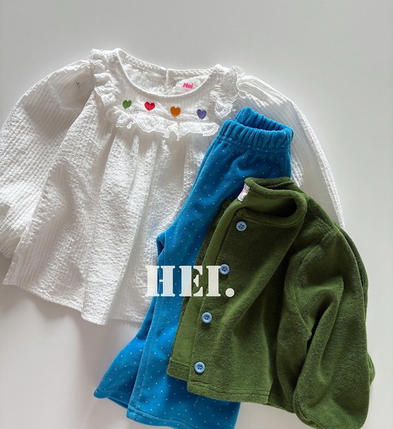 韓国子供服 / 26Autumn / 〖取寄〗Hei / トクトクカーディガン / キッズ服 / カラフル服 / 秋服 *XS~XL*