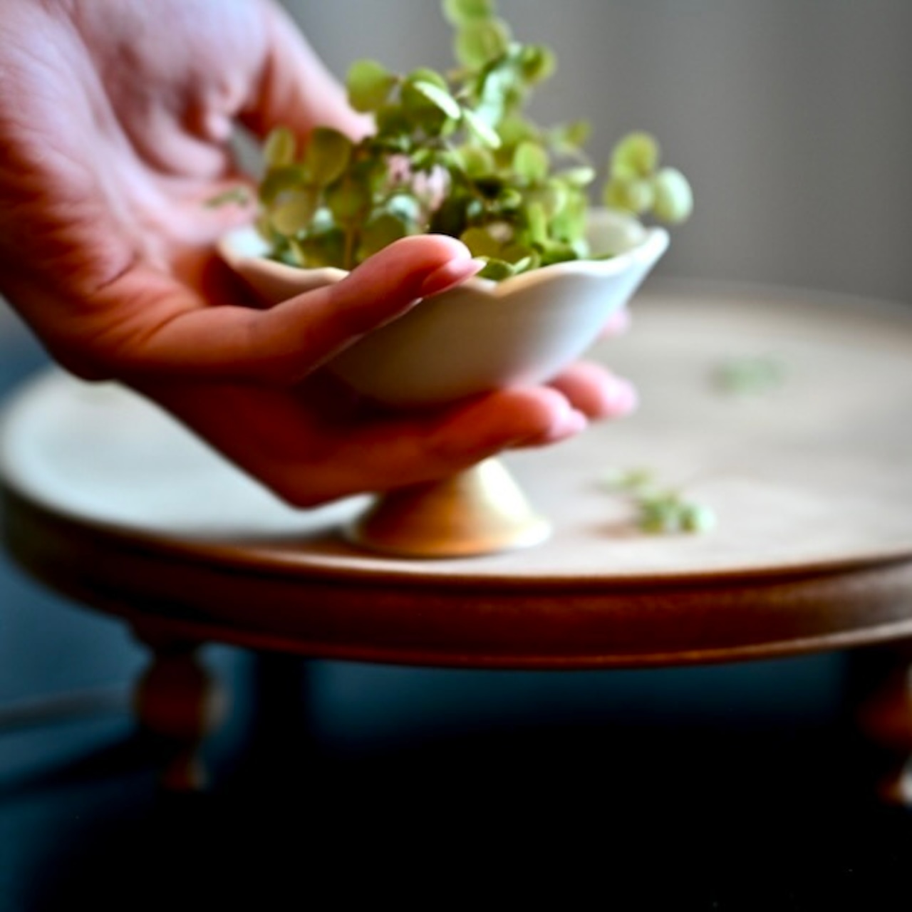 MUMCA 丸谷牧子 作 コンポート ミニ 金彩 Compote mini with a gold foot (1 個)/ 2104400000627