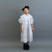 【 franky grow 22SS 】ORIG. CHECK FRILL BIB YOKE DRESS [22SOP-182]　”ワンピース”  GRAY*WHITE CHECK