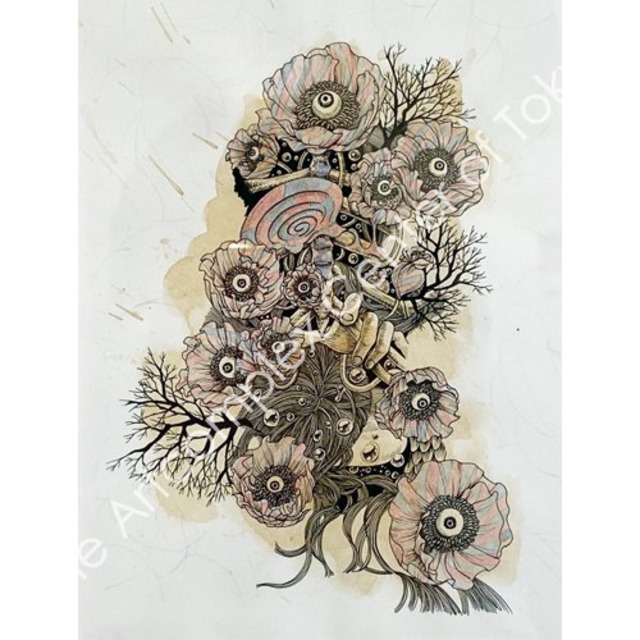 C7「ぼくのみるゆめ展 そのさん　お礼状原画」