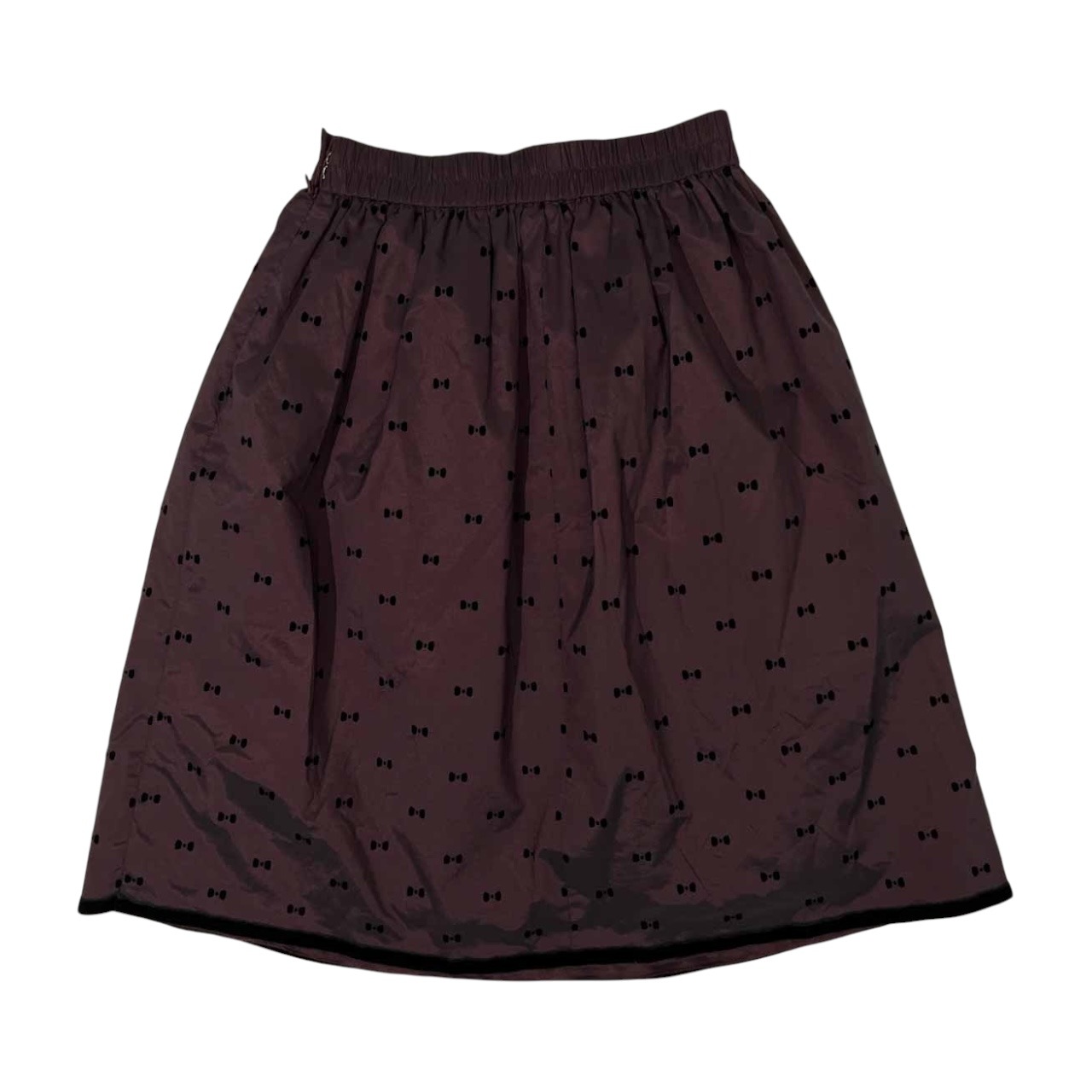 M'S GRACY エムズグレイシー リボン柄 総柄 フレアスカート 38