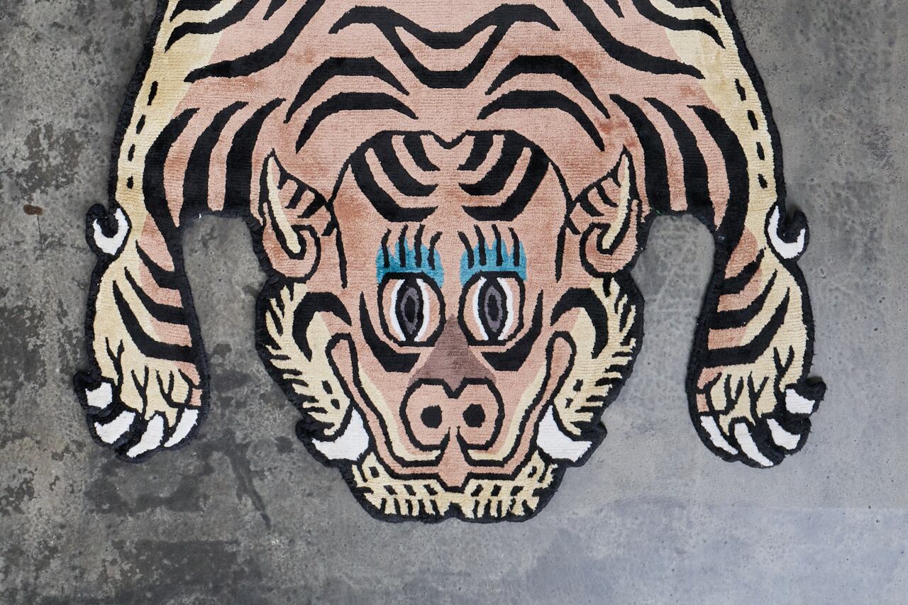 Tibetan Tiger Rug 《Mサイズ•シルク196》チベタンタイガーラグ