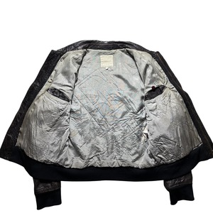 vintage GIANFRANCO FERRE studs & embroidery leather jacket