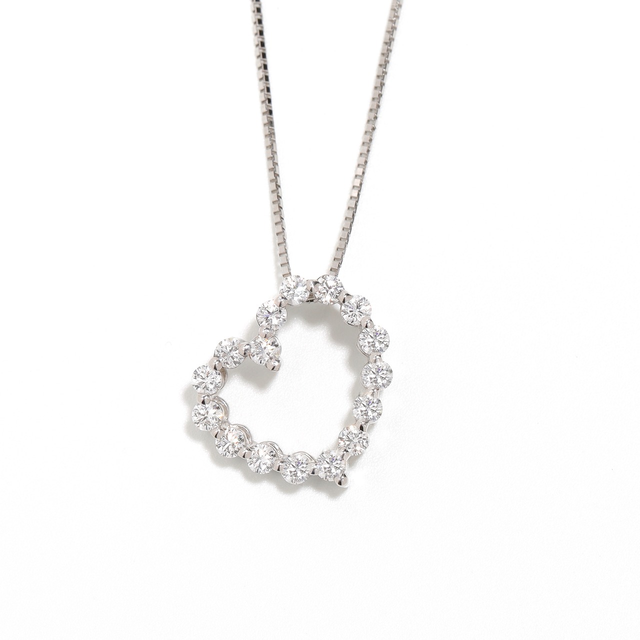 H&C ダイヤモンド デザインネックレス pt / 0.530ct