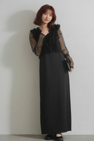 チュールトップスキャミワンピ 3点SET