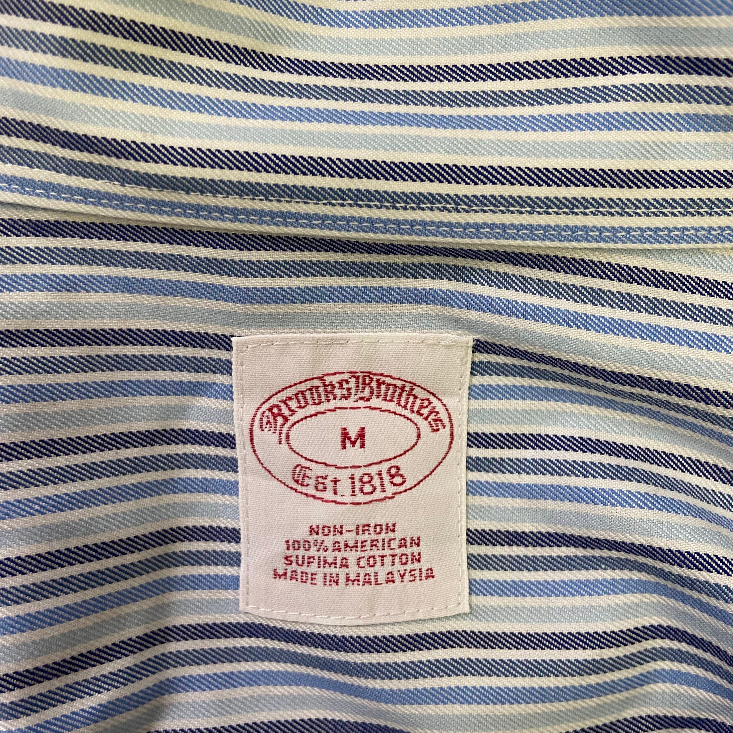 古着 ブルックスブラザーズ Brooks Brothers 346 長袖 ボタンダウンストライプシャツ メンズM相当 /eaa566047 古着 ブルックスブラザーズ Brooks Brothers 346 長袖 ボタンダウン
