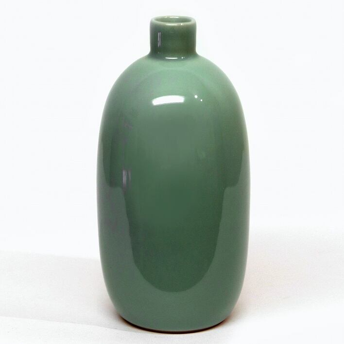 青磁 花瓶 長谷川重一