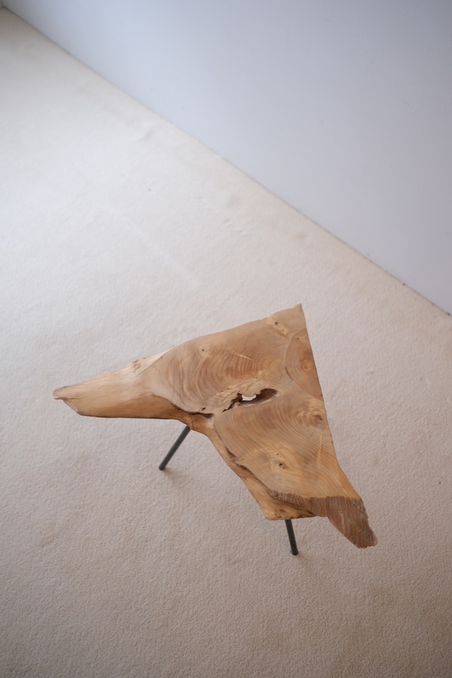 一枚板 Side table "銀杏" #001