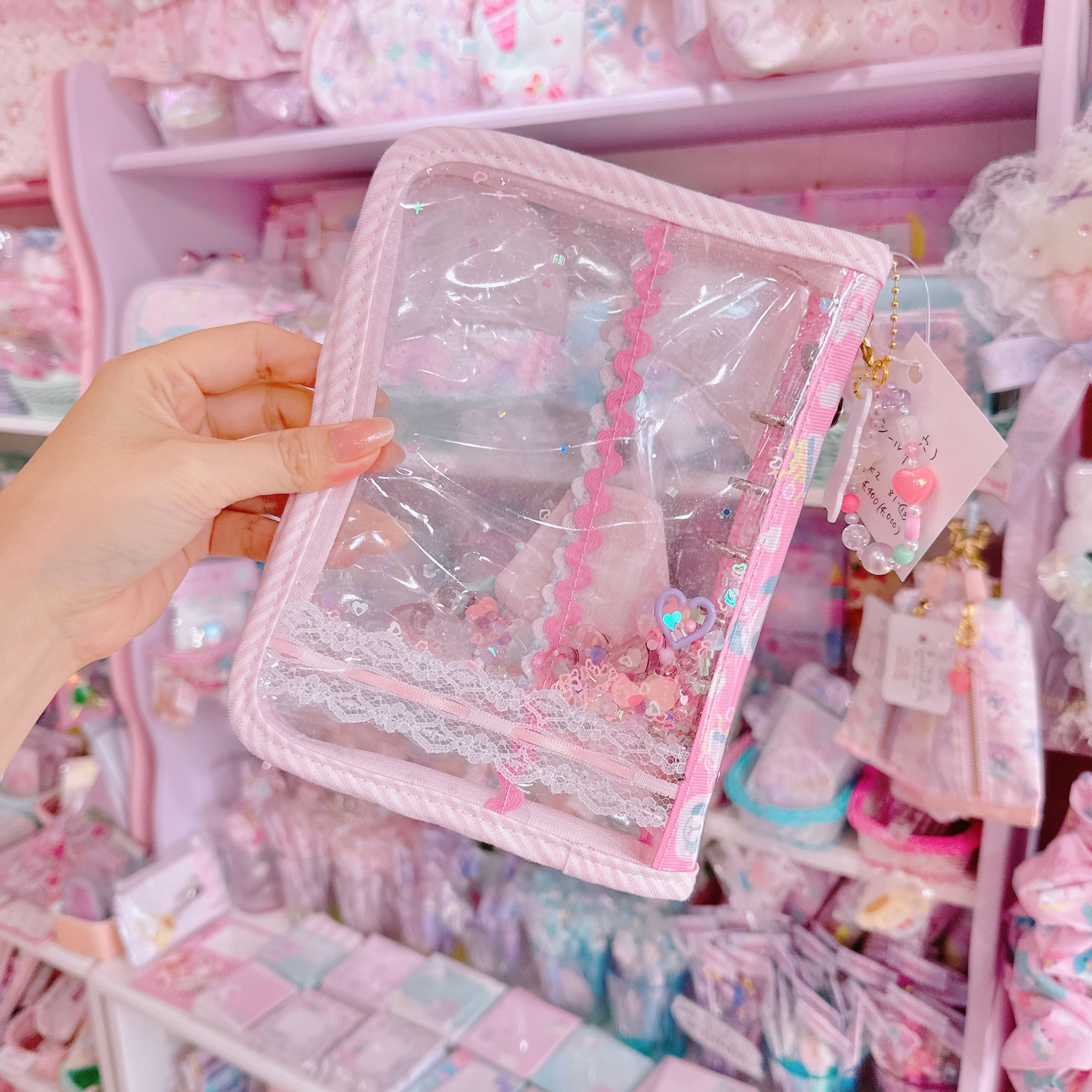 【K2】81-13ねこ耳A7シール帳（６穴）