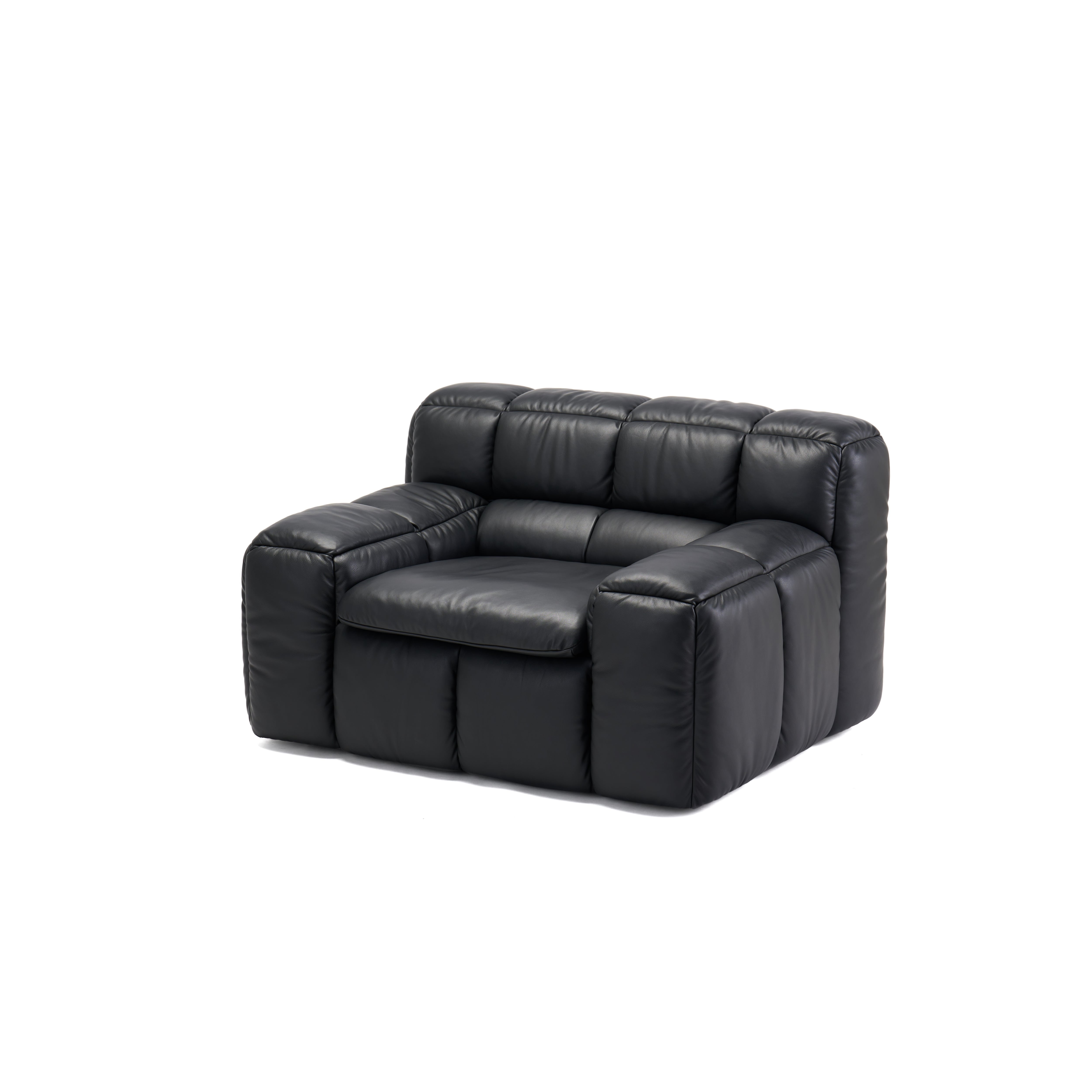 【NEW】Karimoku Reissue by LICHEN / ZE Lounge Chair Leather Tosca(Black)