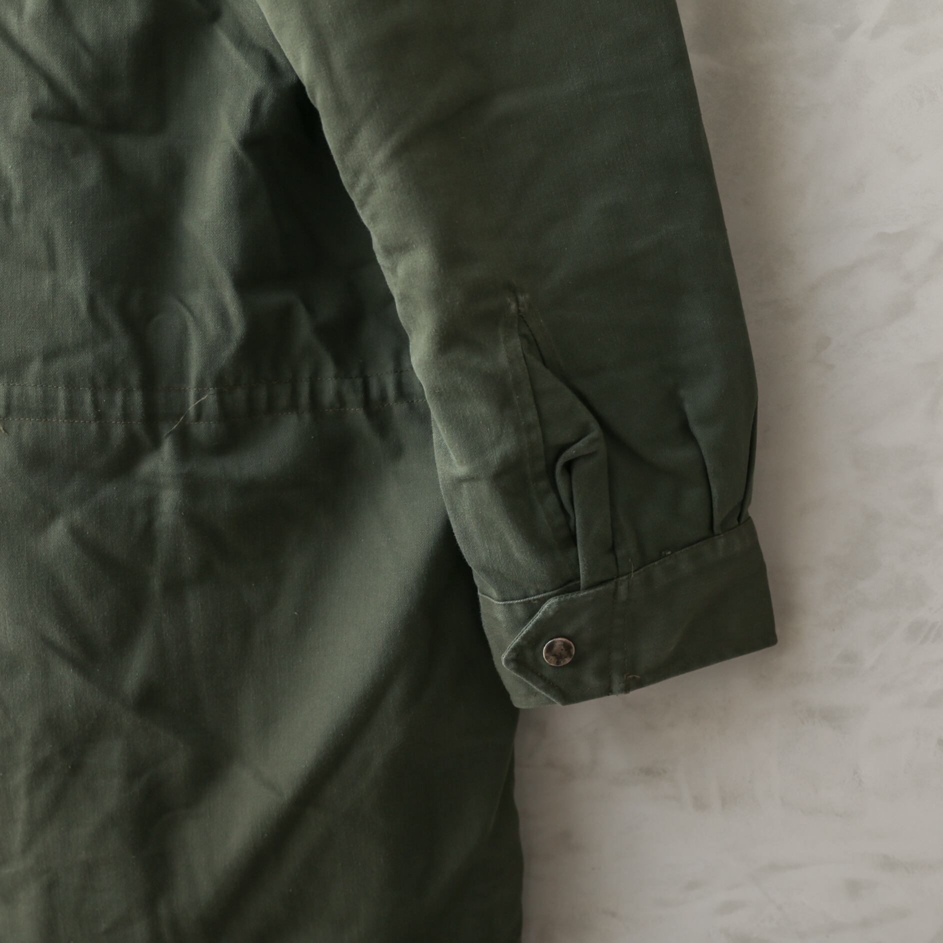 00354】French Army F-1 HBT Hoodie Coat with Liner C【USED 