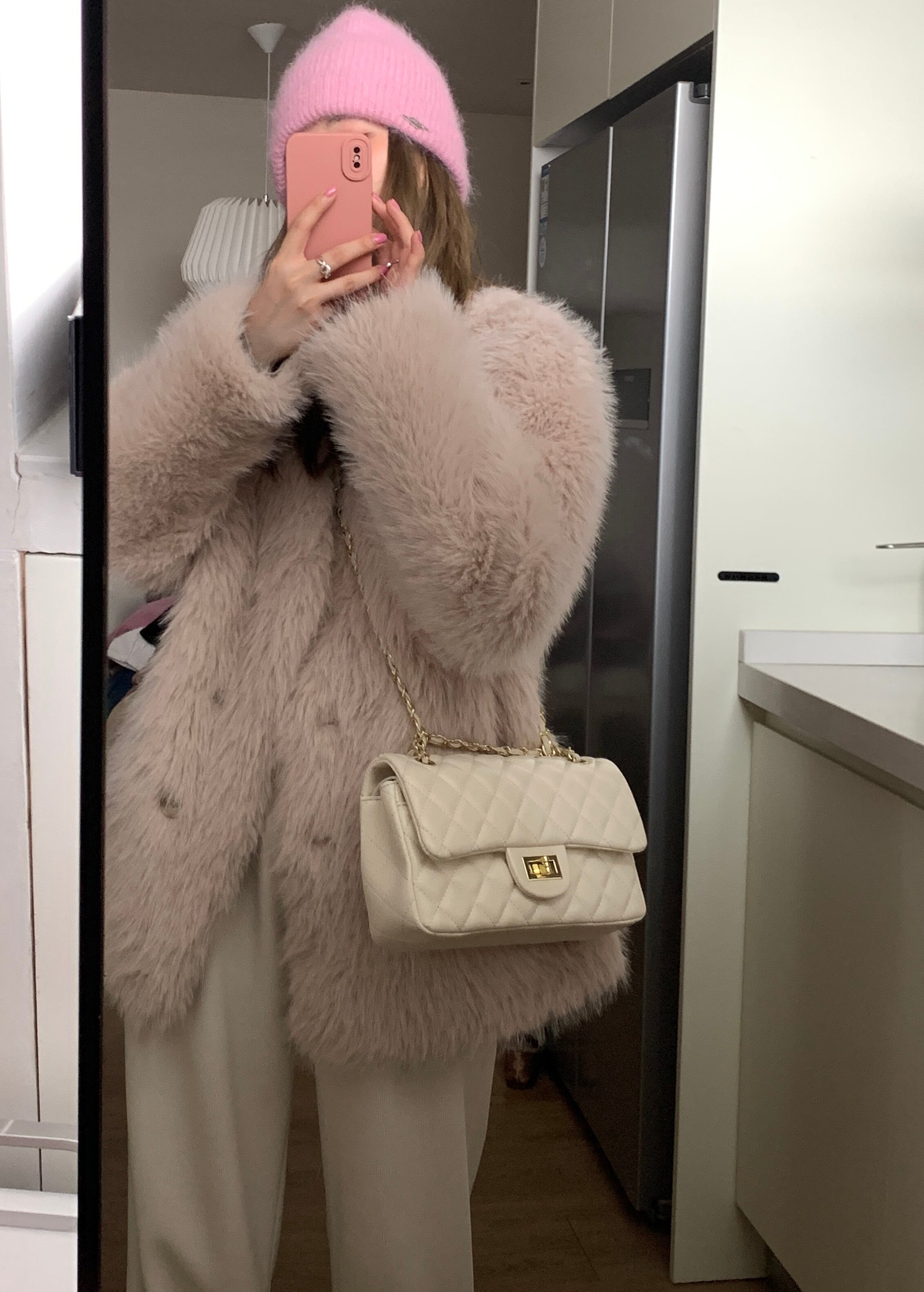 ノーカラー 総ファー ジャケット コート レディース アウター 上着 丈