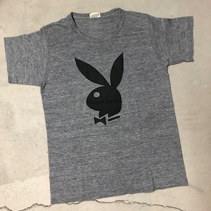1970'S PLAY BOY T-SHIRT ”GRAY"
