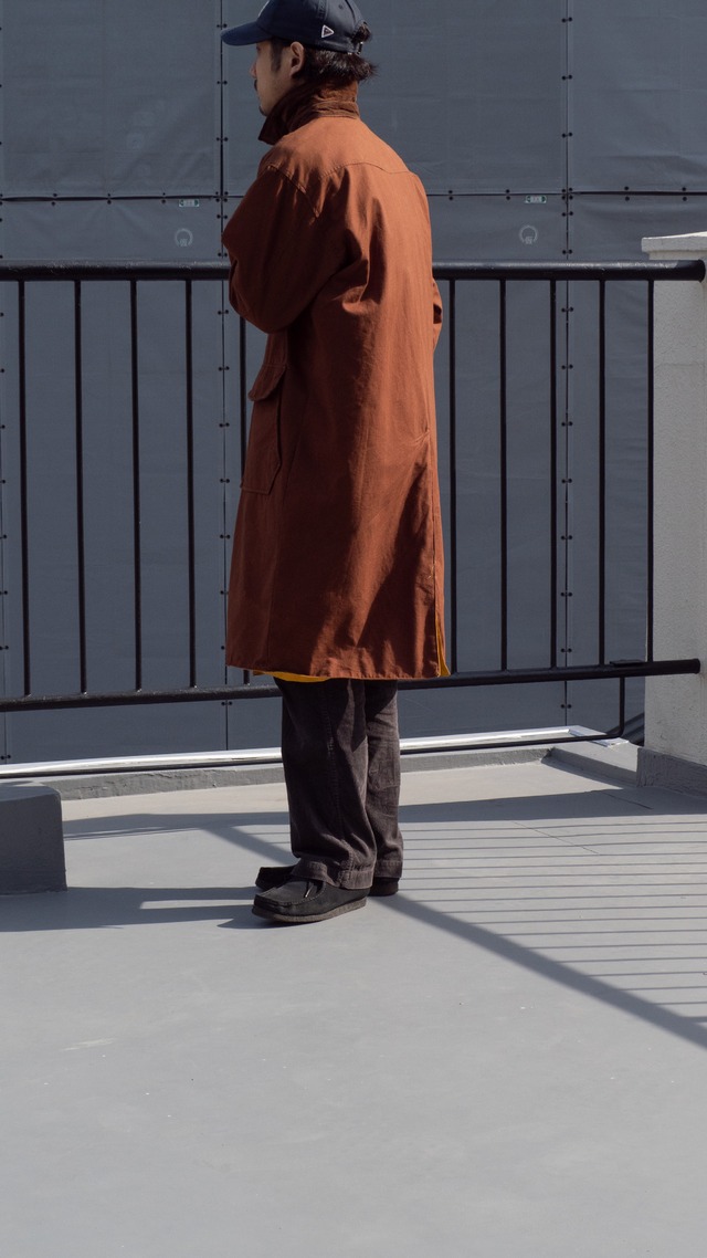 "Marlboro" '90s vintage Canvas PVC reversible coat