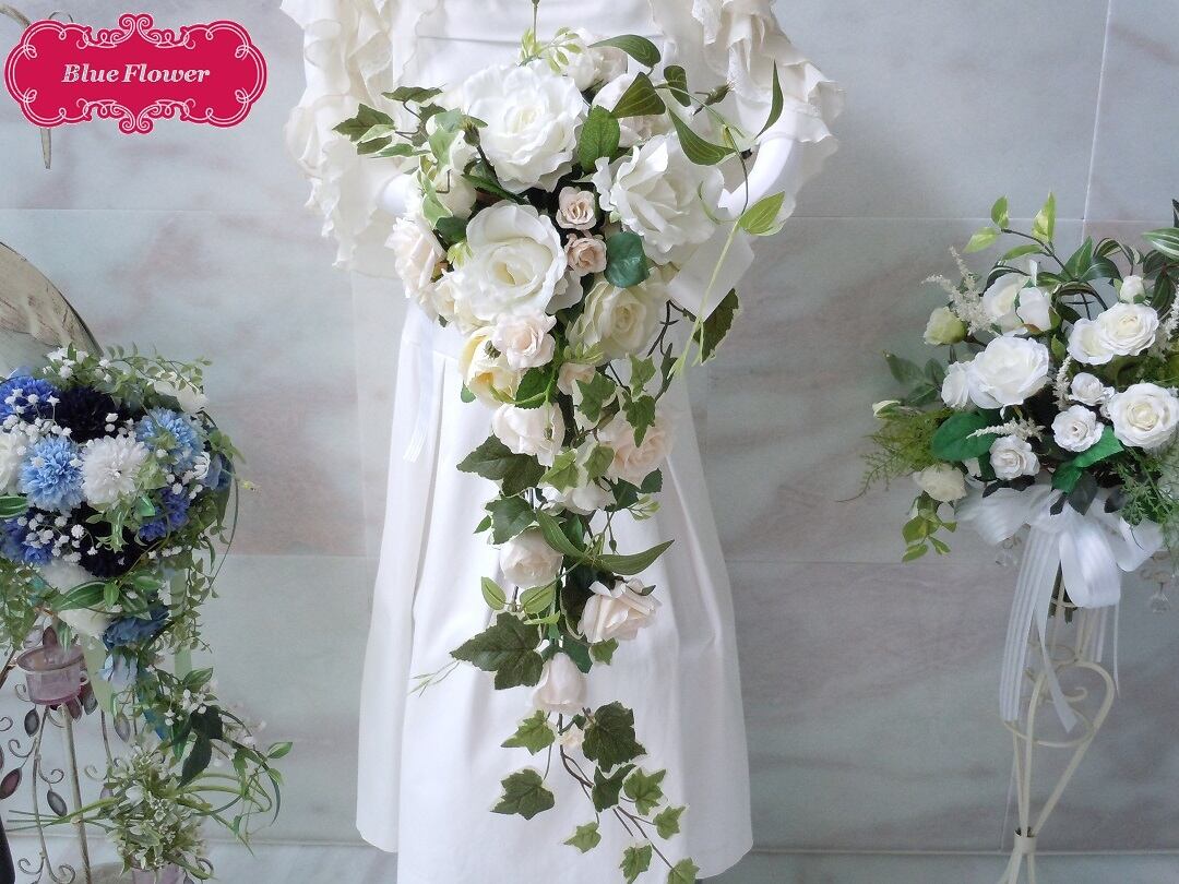 結婚式 高砂 装花 造花 アーティフィシャルフラワー ピンク×ホワイト