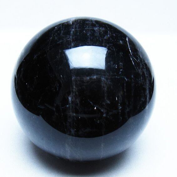 モリオン 黒水晶 丸玉 82mm スフィア 一点物 151-9282
