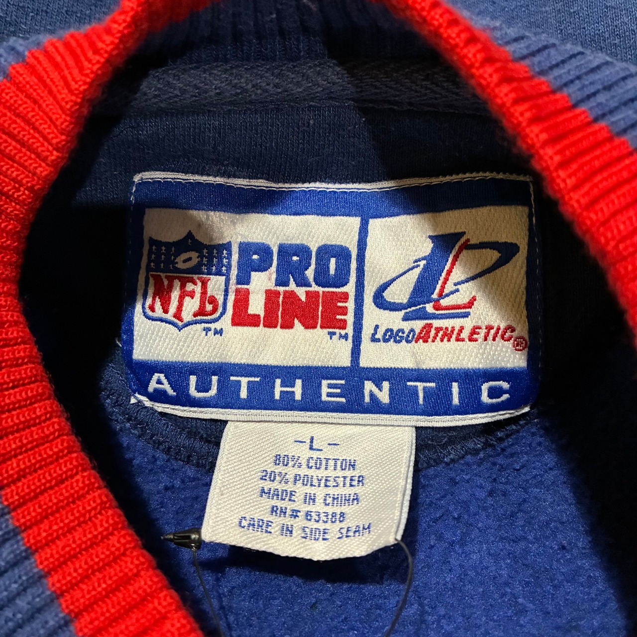 NFL PRO LINE PATRIOTS リブスウェット　ネイビー　赤ライン　ペイトリオッツ