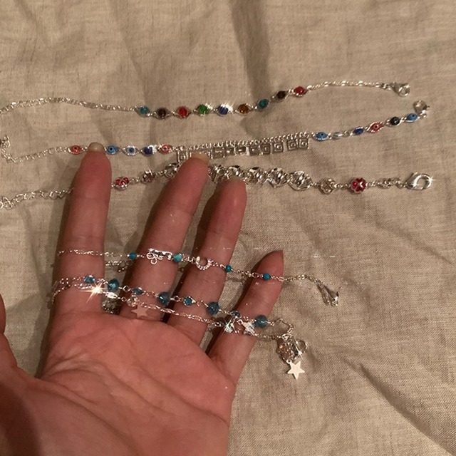 Somedayif彩色なビーズブレスレット 6s