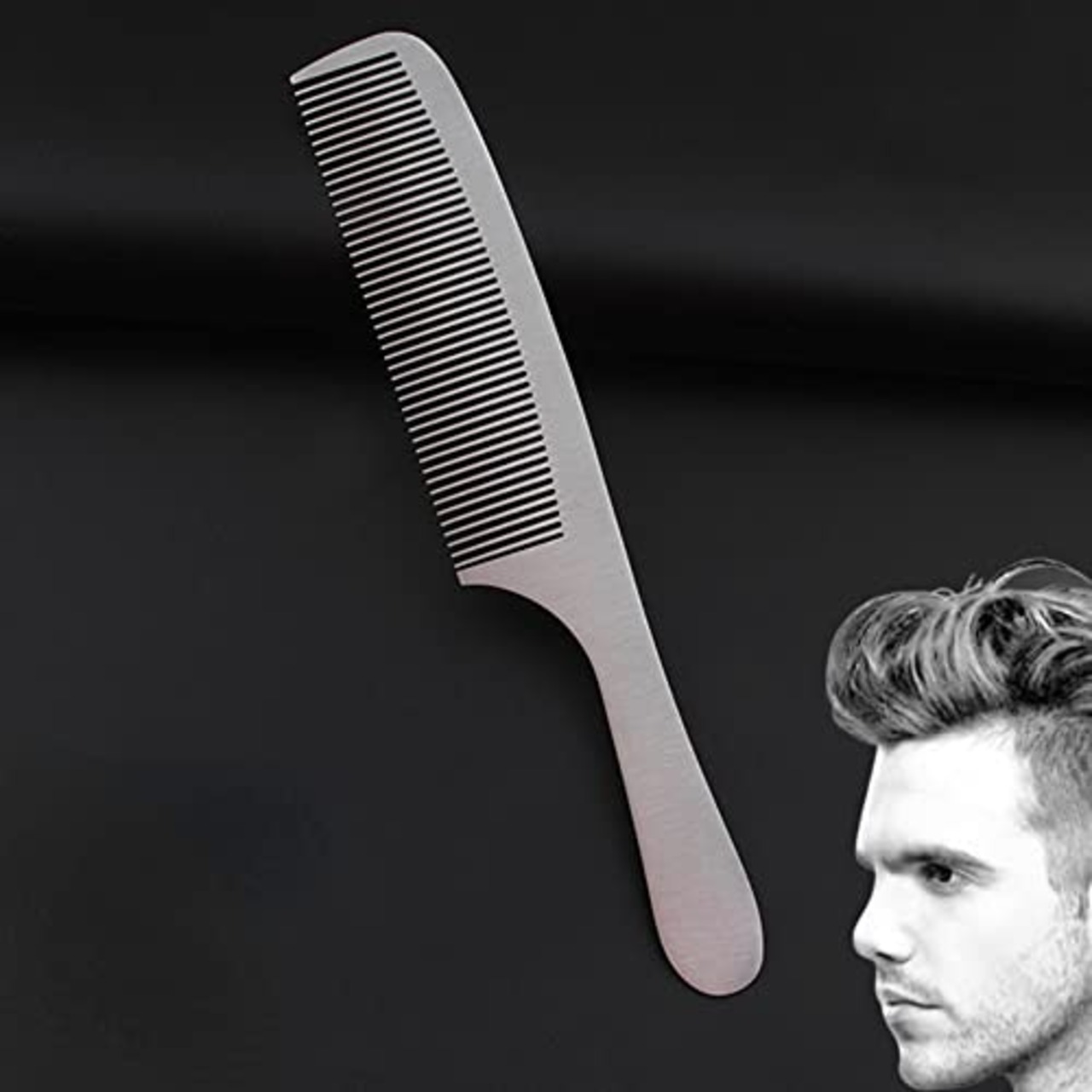 Itisyou ヘアコーム ステンレス くし 櫛 コーム くし メンズ 金属 美髪コーム 散髪 サロン