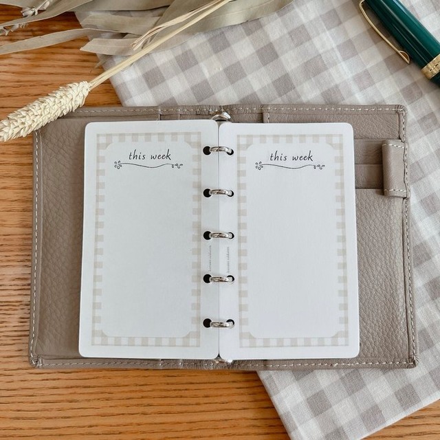 マイクロ5サイズ/this weekリフィル