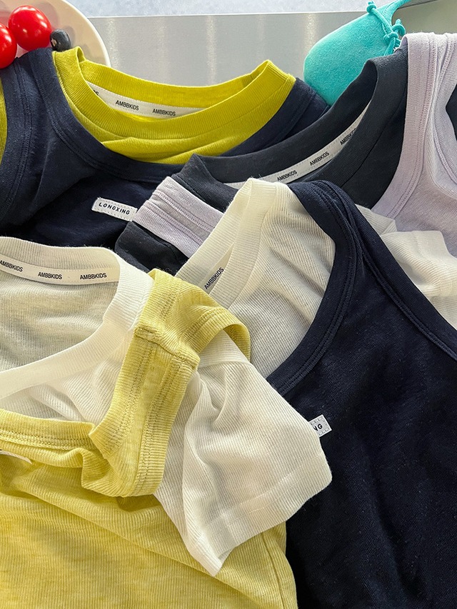 【KID】レイヤード風フェイクツーピース半袖Tシャツ - 14