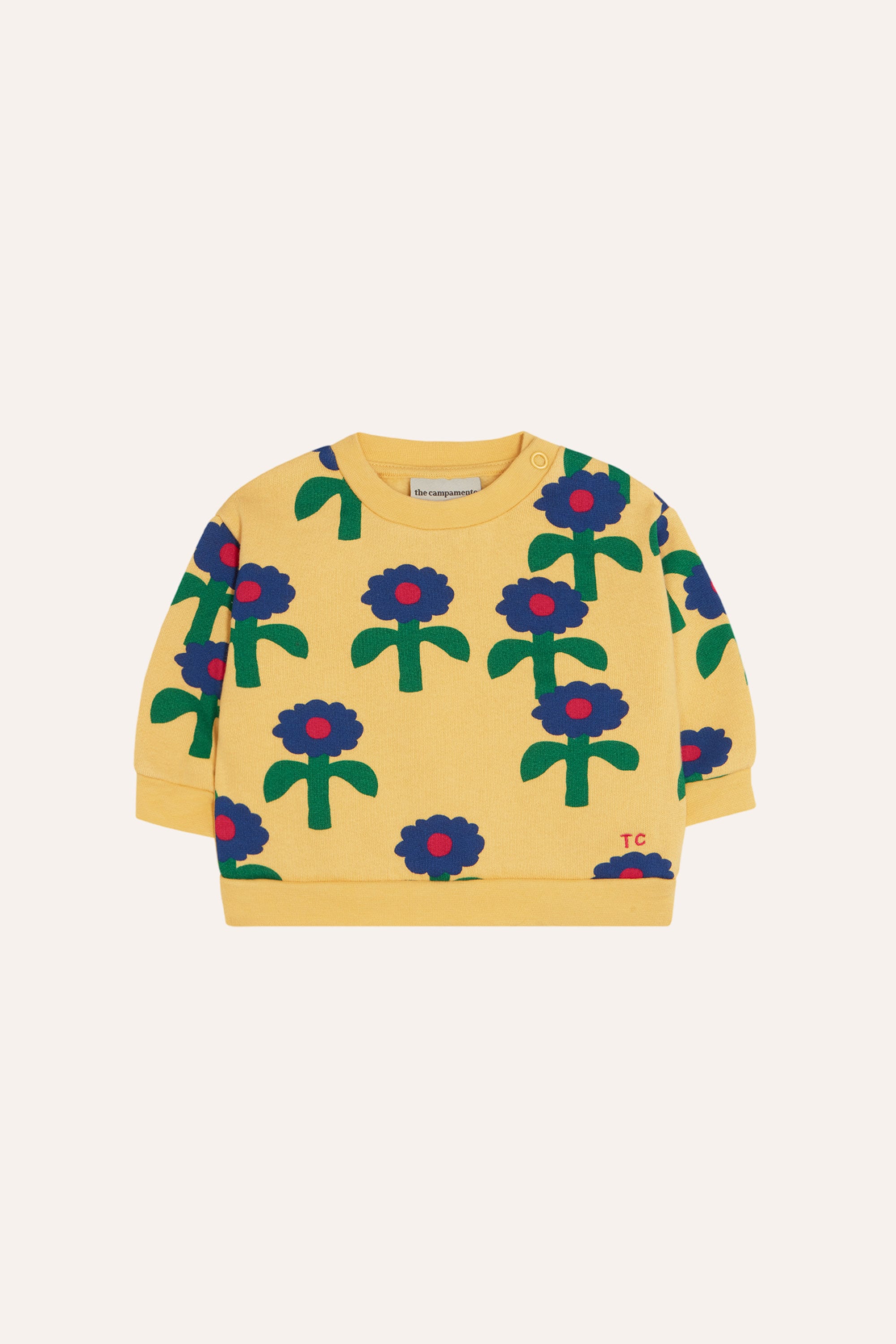【 The Campament 26AW 】【 BABY 】 Blue Daisies Baby Sweatshirt