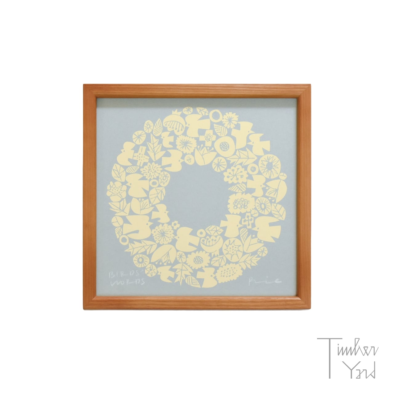 SILK SCREEN 20 / WREATH / シルクスクリーン / リース / 正方形