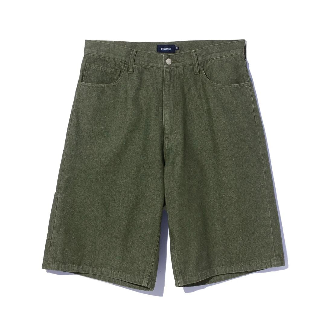 【XLARGE】STITCHED LOGO DENIM SHORTS【エクストララージ】