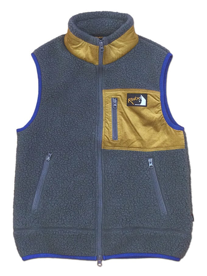 ROKX ロックス BERBER VEST バーバーベスト NEWFORGEGREY グレー ボア