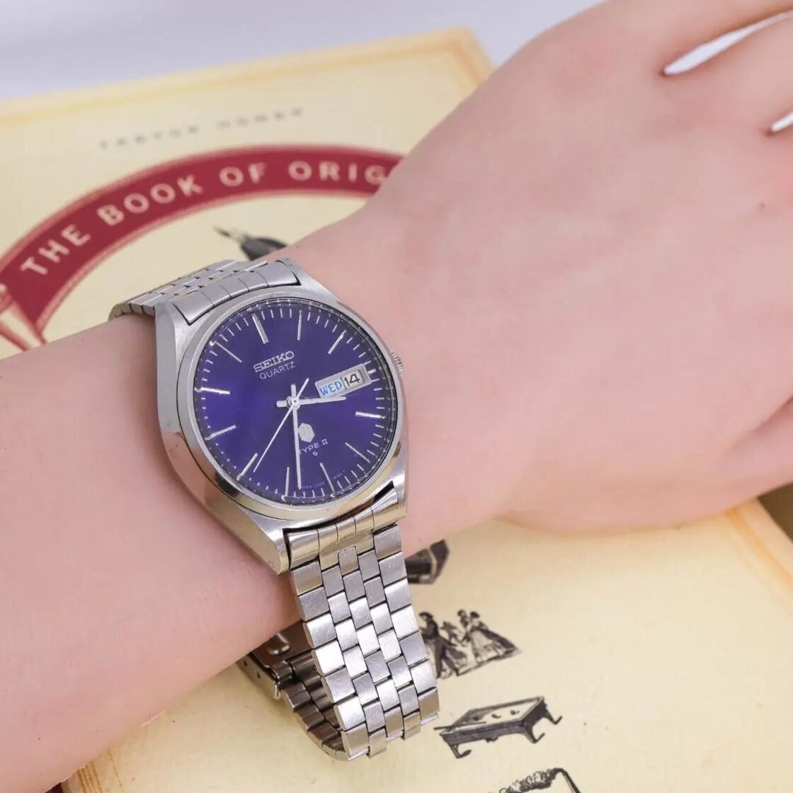 ◇希少 稼働 SEIKO TYPE2 腕時計 デイデイト ヴィンテージ 新品電池 