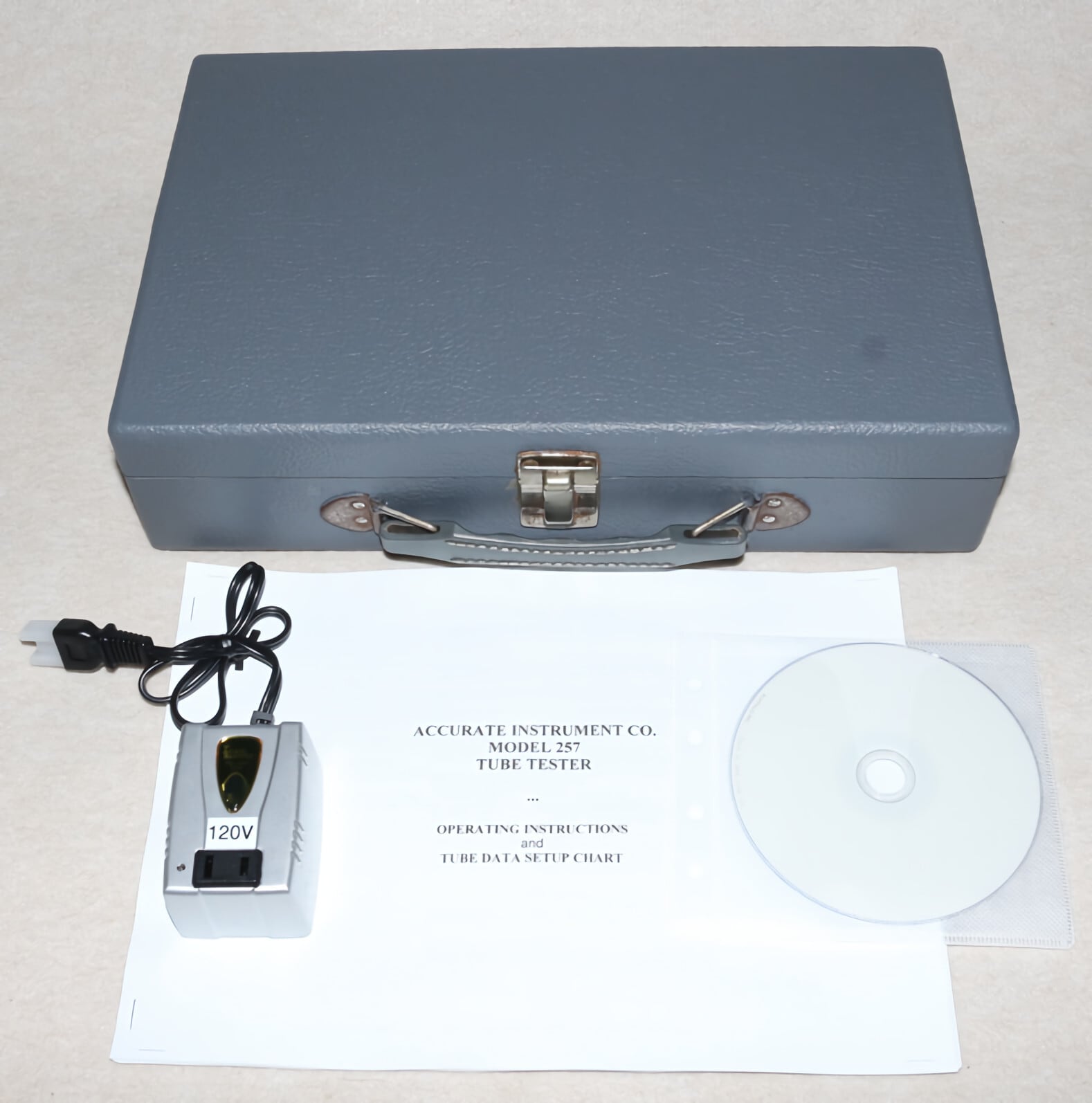 【真空管試験器】　Accurate257 真空管試験器 昇圧アダプター付き 真空管試験器】 Accurate257 真空管試験器 昇圧アダプター付き