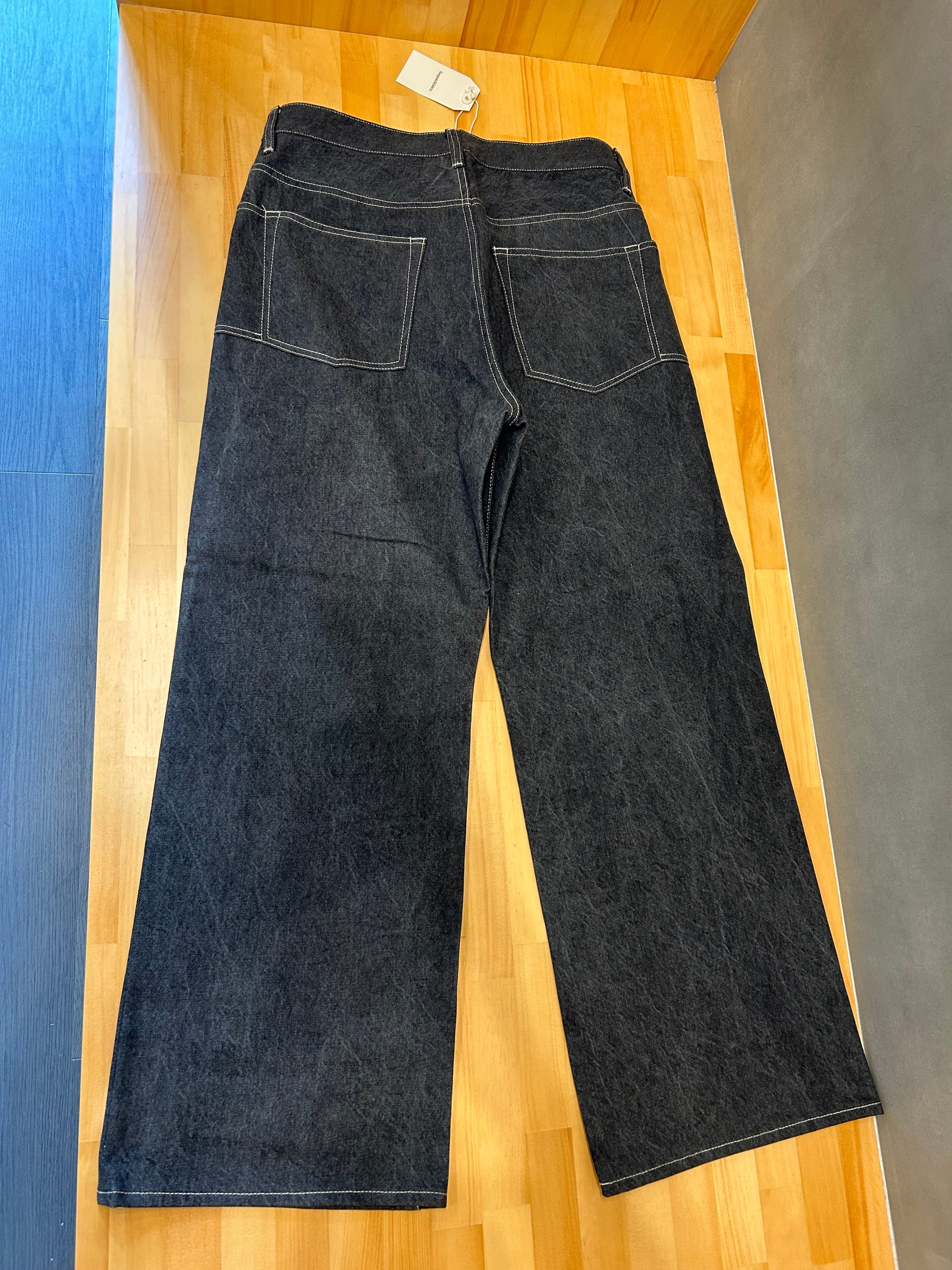 Sasquatchfabrix.】7PK DENIM PANTS BLACK | delhezi