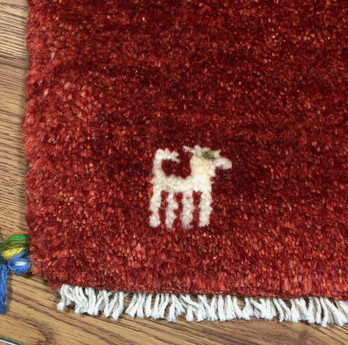 ペルシャギャッベ (ギャベ) チェアマット 椅子の座布団 No.GS-1387