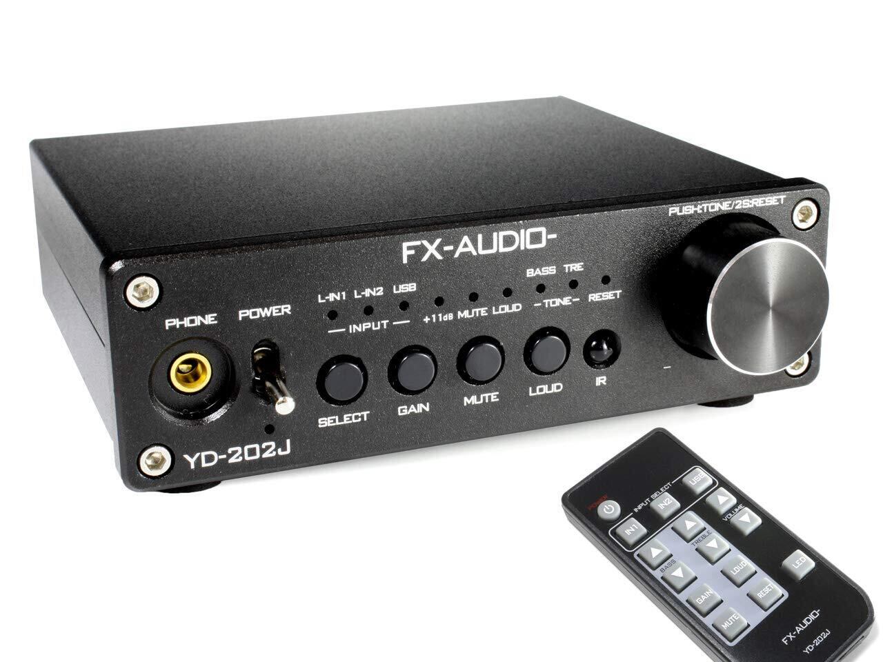 FX-AUDIO- YD-202J YDA138デジタルアンプIC搭載デュアルモノラル駆動式