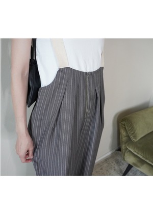 ４０％OFFストライプ　サロペット