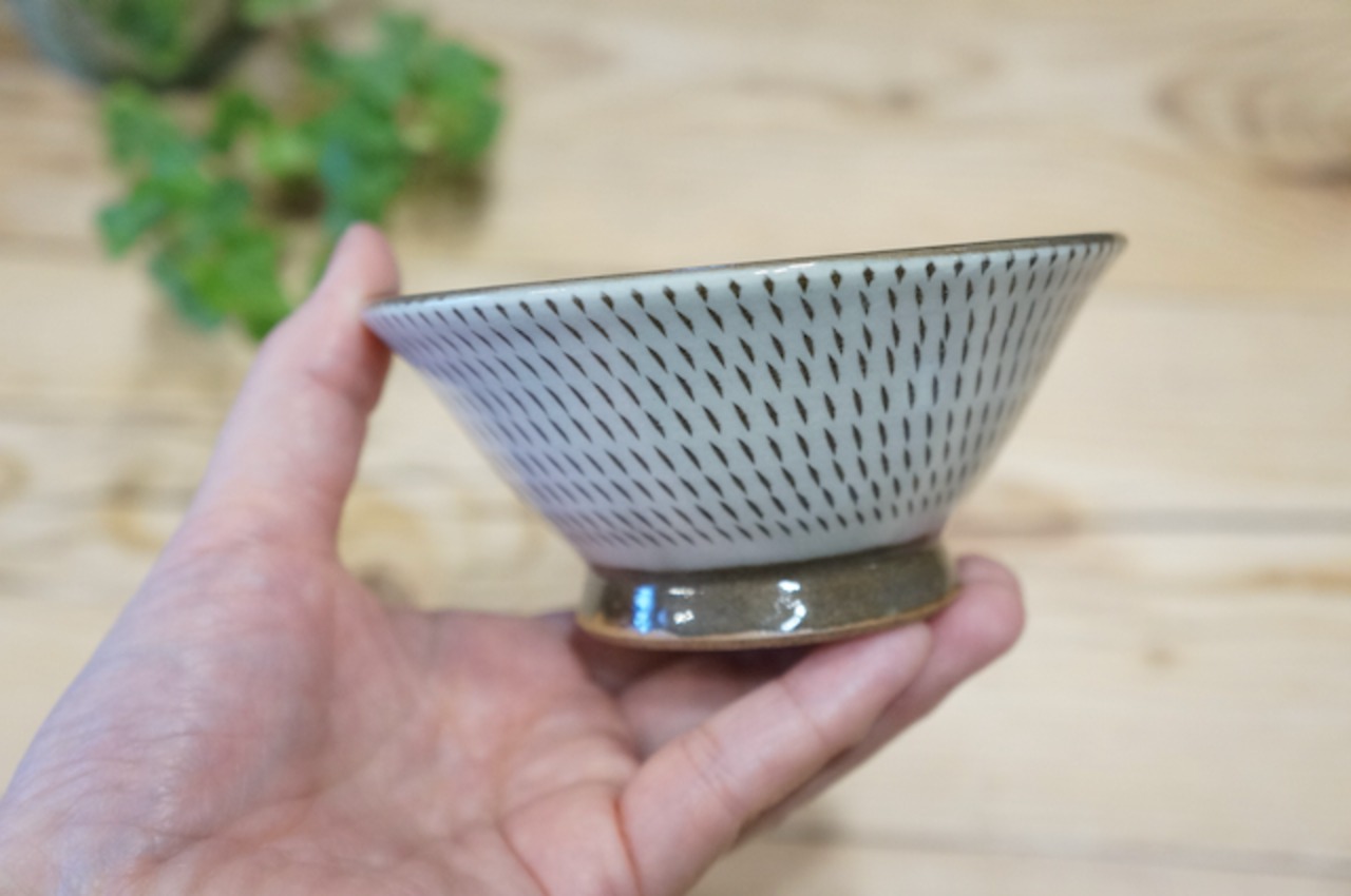 小石原焼　泉種吉窯　お茶碗　小　⑤ 【19-526】