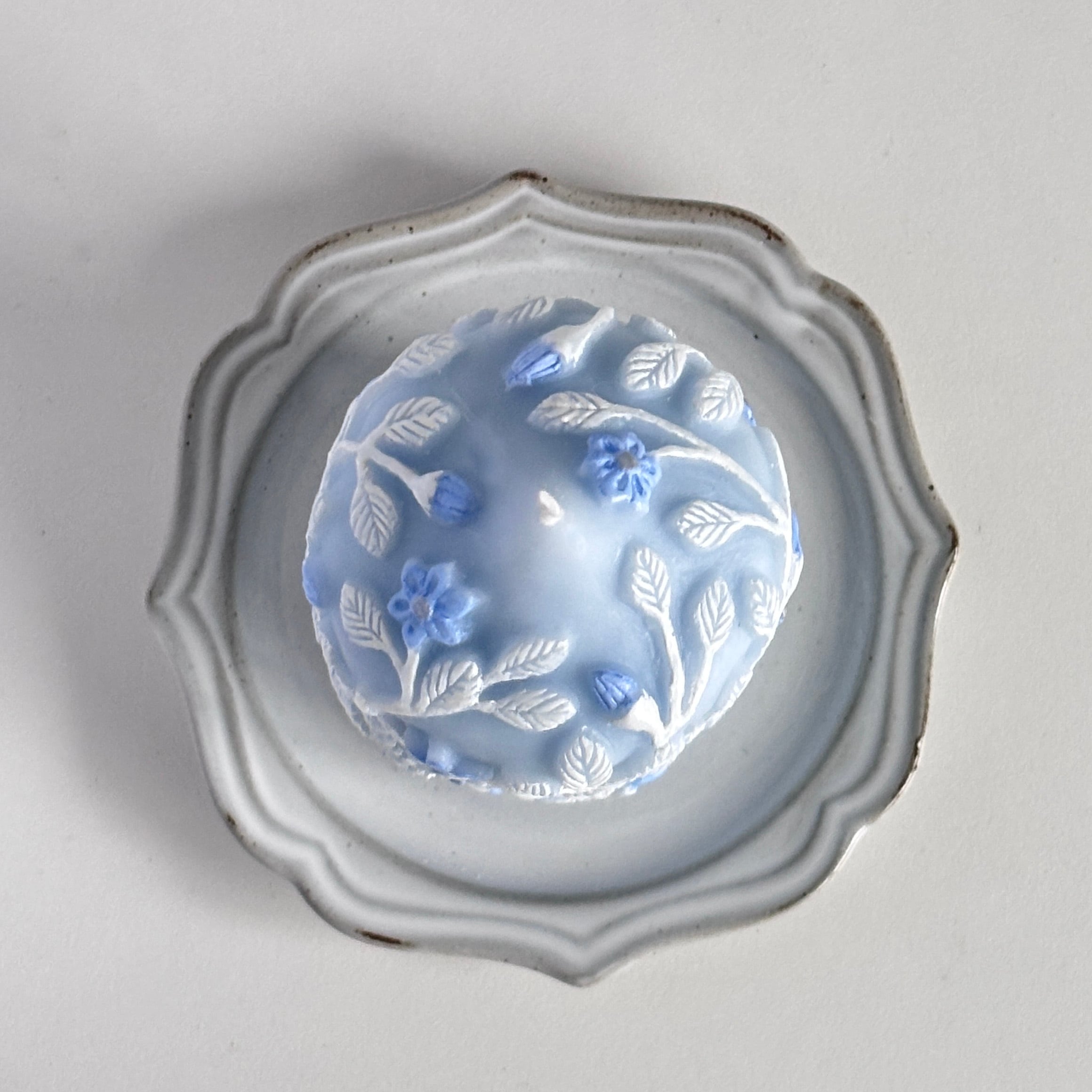 15.「白鳥とクレマチス」ブルー×白鳥ホワイト | SLOWEL