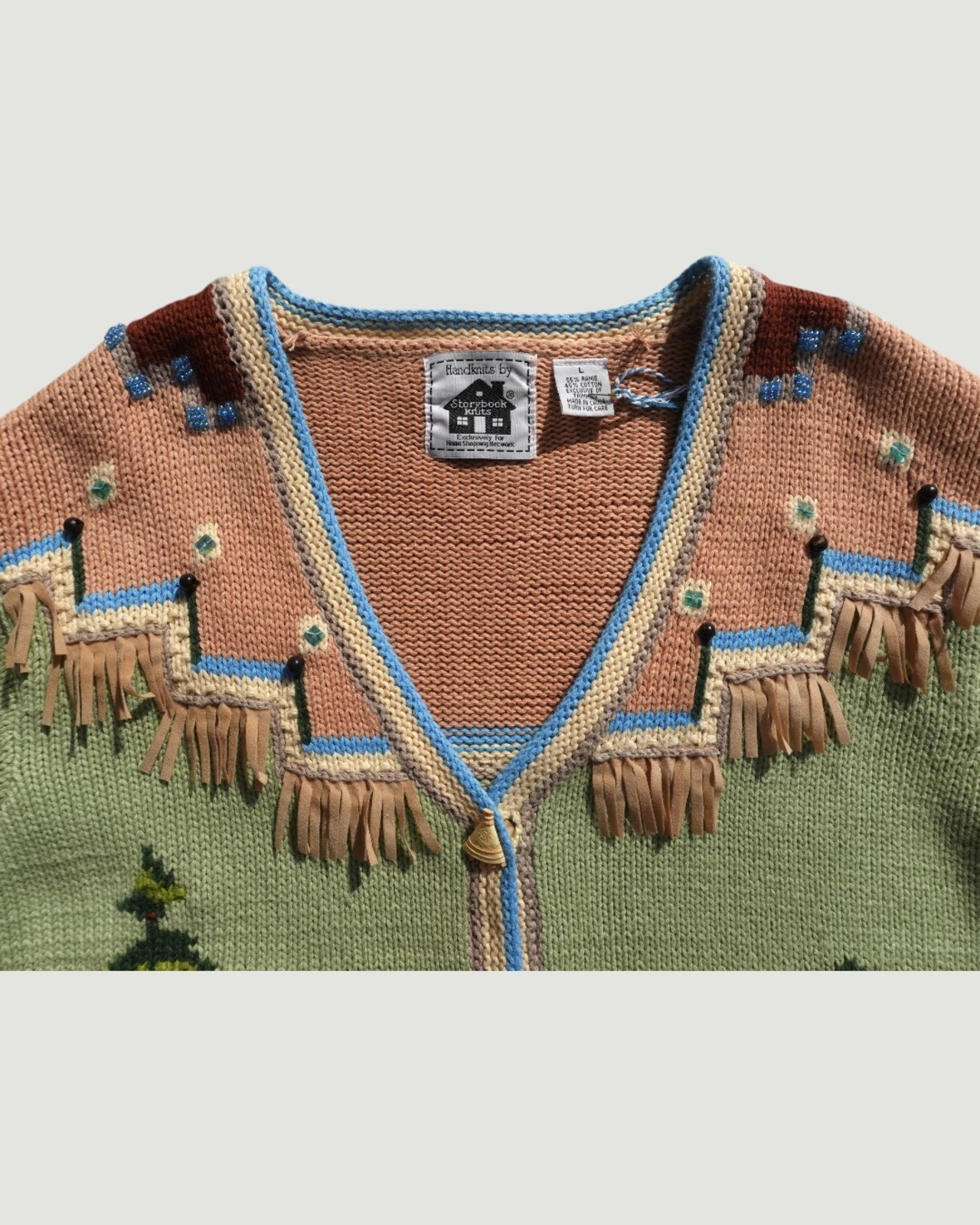 【古着】コヨーテと森のフリンジカーディガン - 3