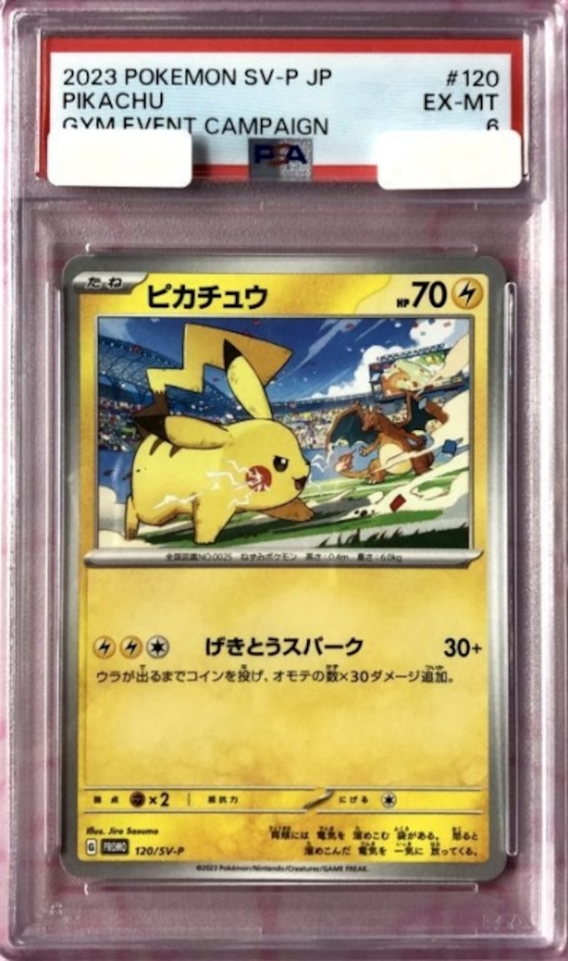 【B+ランク】ピカチュウ（120/SV-P PSA6(プロモ)