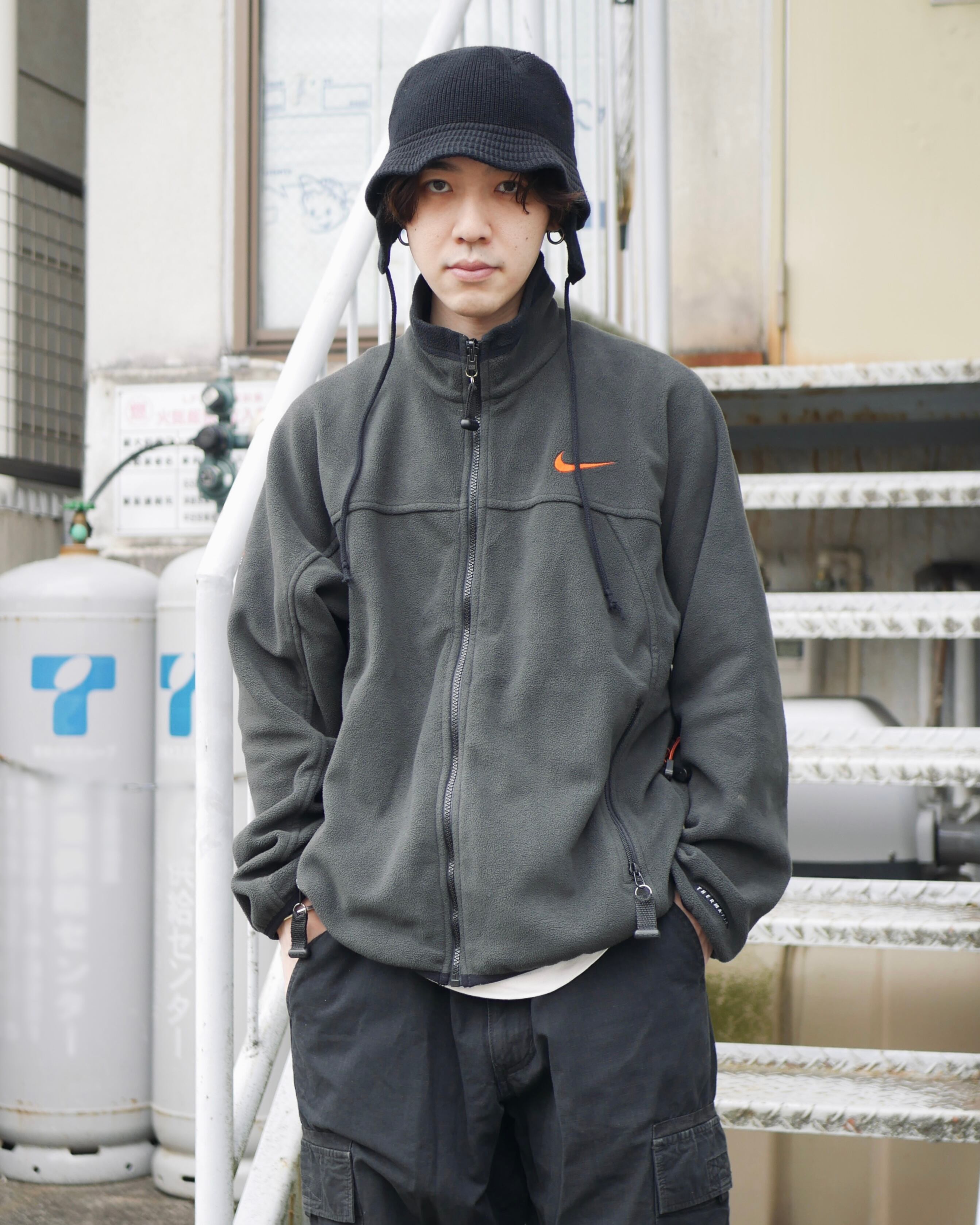 90s NIKE ACG fleece jacket ''charcoal GRY'' | SWIRLY EYES powered by BASE