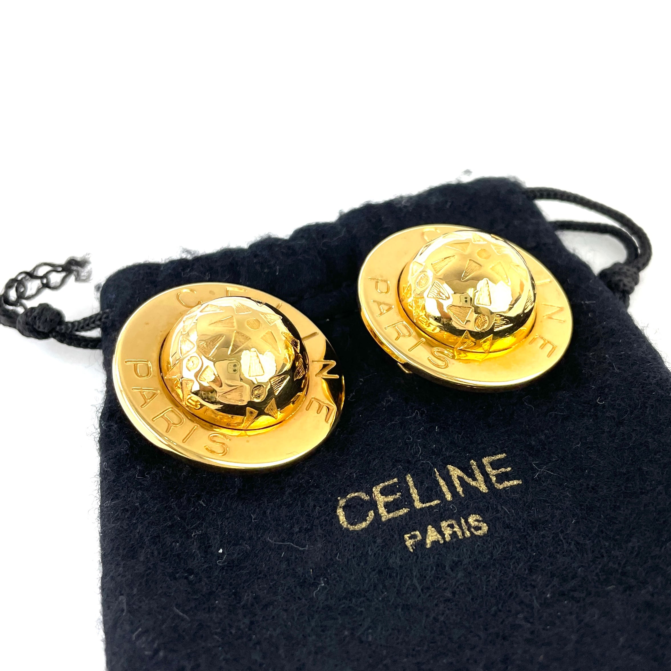 【未使用Vintage美品】セリーヌ CELINE スターボール イヤリング