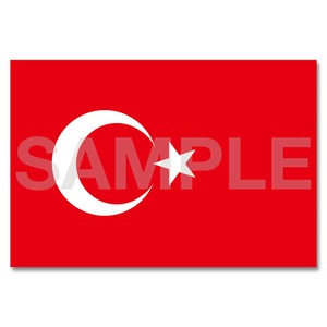 世界の国旗ポストカード ＜中東＞ トルコ共和国 Flags of the world POST CARD <Mideast> Republic of Turkey