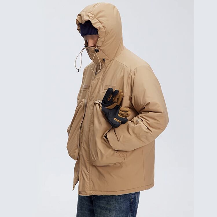 ★MOUNTAIN OUTDOOR FUNCTIONAL HOODED COTTON COAT　　　A0848